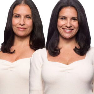 Hair topper 12 inch rooted brown